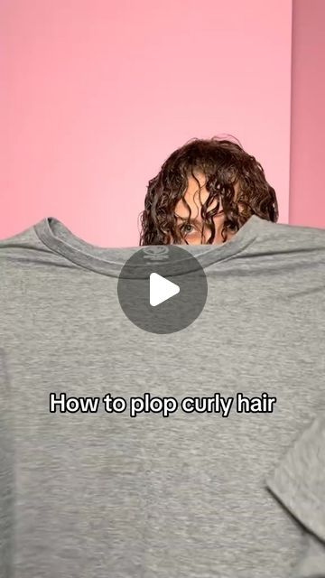 Miribel Naturals | Curly hair products on Instagram: "How to plop your curly hair with a big T-shirt.

#curlyhair #naturalhair #frizzfree" Tshirt Plopping Curly Hair, How To Wrap Curly Hair At Night T Shirt, Plopping Hair With Tshirt, T Shirt Plopping Curly Hair, Plopping Curly Hair Tshirt, Hair Plopping Tshirt, How To Plop Curly Hair T Shirts, How To Plop Curly Hair, Plopping Curly Hair