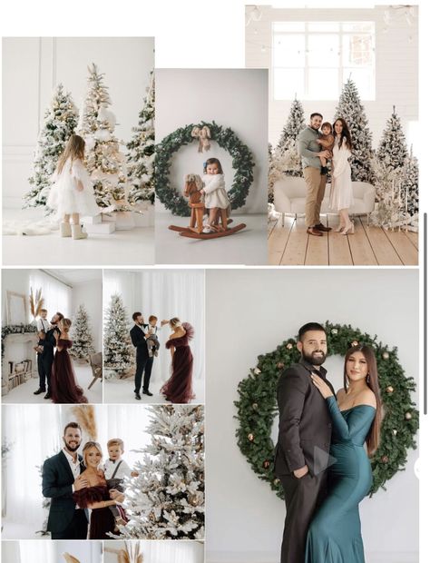 Christmas Shooting, Christmas Photos Outfits, Christmas Studio, Family Holiday Pictures, Christmas Family Photoshoot, Anniversary Shoot, Holiday Mini Session, Xmas Photos, Holiday Photoshoot