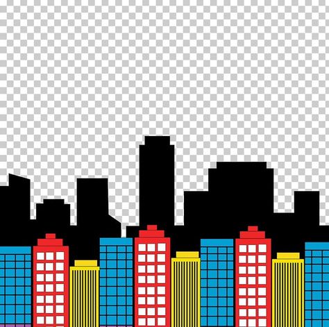 Superman Building Background, Superman Topper, Superman Printable, Spiderman City, Super Hero Clip Art Free, Prince Batman, Superhero City Skyline Printable, Spiderman Topper, Spiderman Theme Party