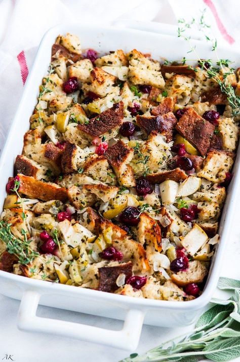 Cranberry Apple Sage Stuffing Apple Sage Stuffing, Cranberry Sausage, Sage Stuffing, Sausage Stuffing, Holiday Turkey, Cranberry Apple, Thanksgiving Stuffing, Cranberry Recipes, Stuffing Recipes