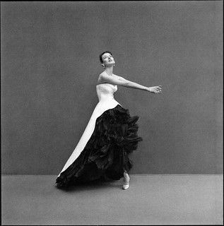 Dorian Leigh wearing evening gown of black silk organza an… | Flickr Dorian Leigh, Cristobal Balenciaga, Glamour Vintage, Organza Gowns, Cristóbal Balenciaga, High Fashion Photography, 20th Century Fashion, Richard Avedon, Vintage Fashion Photography