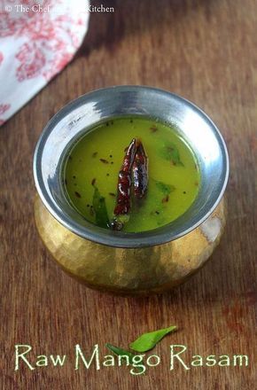 raw mango rasam Raw Mango Recipes Indian, Mango Recipes Indian, Slow Cooker Healthy, South Indian Vegetarian Recipes, Indian Chutney Recipes, Exotic Recipes, Kulambu Recipe, Soup Slow Cooker, Soup Vegetarian