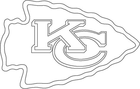 Kansas City Chiefs logo Chiefs Tattoo For Women, Chiefs Quilt, Color Pages For Adults, Logo Coloring Pages, Kansas City Chiefs Craft, Kc Cheifs, Philadelphia Eagles Colors, Chicago Bears Colors, Green Bay Packers Colors