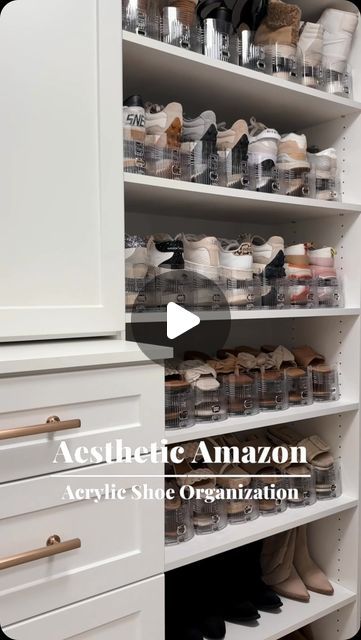 Shoe Closet Aesthetic, Shelves For Shoes, Adu Ideas, Aesthetic Amazon, Amazon Home Finds, Shoe Organizers, Amazon Prime Day Deals, Shoe Shelves, Home Finds