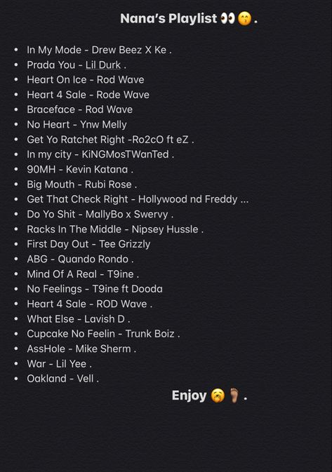 Music playlist . Basketball Playlist Songs, Lil Durk Playlist, Photo Album Names Ideas, Basketball Playlist, Good R&b Songs, Basketball Music, Best Rap Music, Rap Music Playlist, Relationship Songs