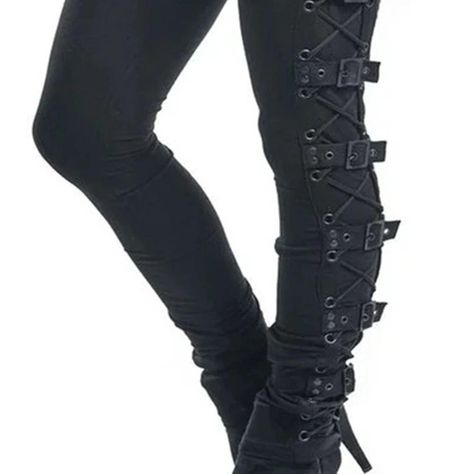 Product ID: BK1538 Material: Polyester As all products are unique we have included approximate measurements below: Size Info.     All measurements are approximate and can vary slightly. Please check size info. before order. Goth Pants, Pirate Costumes, Buckle Pants, Casual Cargo Pants, Black Grunge, Punk Inspiration, Wear Crop Top, Cashmere Sweater Women, Black Cargo Pants