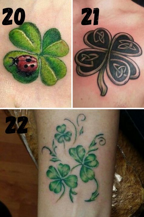 Celtic Knot Four Leaf Clover Tattoo, Clover Tatoos, 5 Leaf Clover Tattoo, Irish Clover Tattoo, Irish Flower Tattoo, Celtic Clover Tattoos, Small Celtic Tattoos, 4 Leaf Clover Tattoo, 5 Leaf Clover