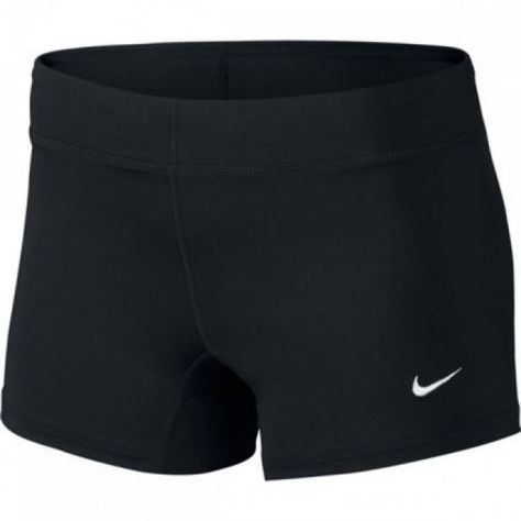 Nike Women's Performance Game Short - 3.75 Inseam - Black    Made with sweat-wicking fabric and lined inseam gusset the Nike Women's Performance Short delivers a comfortable fit and room to move during high intensity matches. The trademarked Dri-Fit fabric helps you stay cool when things heat up! #volleyball #volleyball #spandex Nike Spandex Shorts, Nike Volleyball, Nike Spandex, Nike Pro Spandex, Volleyball Shorts, Volleyball Outfits, Game 3, Shorts Nike, Spandex Shorts