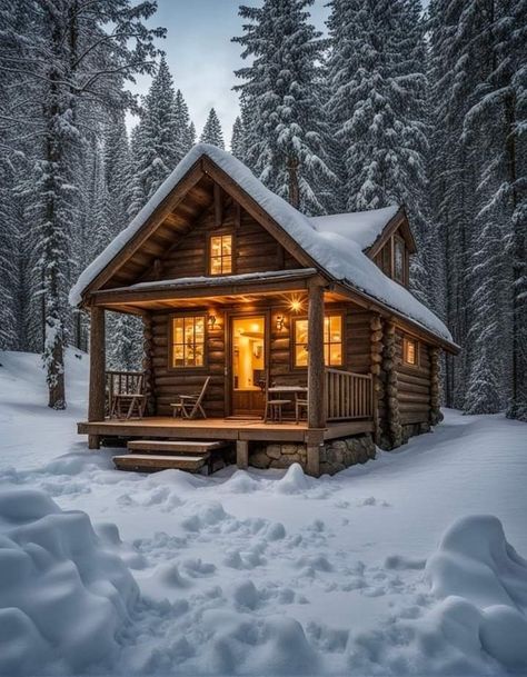 Cottage Style Homes Exterior, Building A Small House, Cabin Designs, Log Cabin Interior, Cabin Aesthetic, Log Cabin Rustic, Log Cabin Designs, Small Log Cabin, Cabin Exterior