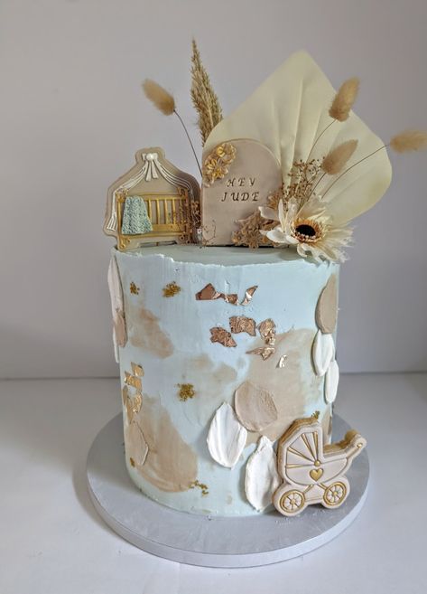 Boho Baby Shower Cake, Boy Or Girl Cake, Baby Boy Shower Cake, Boy Shower Cake, Boho Baby Boy, Cake Classic, Baby Shower Cakes For Boys, Hippie Baby, Boy Cake