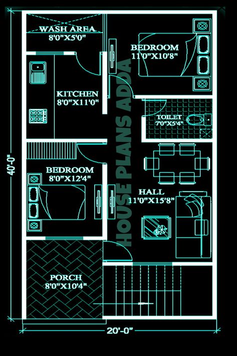 North face house plan or floor plan|small ghar ka naksha 21×40 House Plan, 22x40 House Plans 2bhk, House Plan 20'x40', 22×40 House Plan, 20×40 House Plan, 20 X 30 Floor Plan Layout, 20 X 40 Floor Plans, 20 40 House Plans, 20×30 House Plan