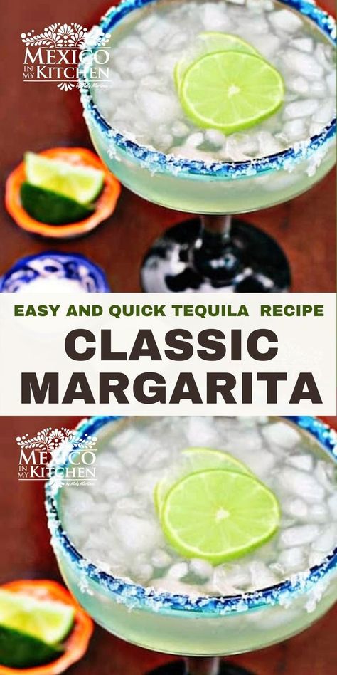 House Margarita Recipe, Authentic Margarita Recipe, Mexican Margarita Recipe, Agave Margarita Recipe, Natural Syrup, Lime Margarita Recipe, Mexican Margarita, Classic Margarita Recipe, Tequila Recipe