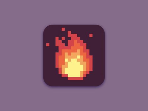 Pixel Art Fire App Icon Flame Pixel Art, Egg Pixel Art, Fire Pixel Art, Pixel Fire, Pixel Art Logo, Fire Icon, Fire Logo, Fire Icons, Retro Gaming Art