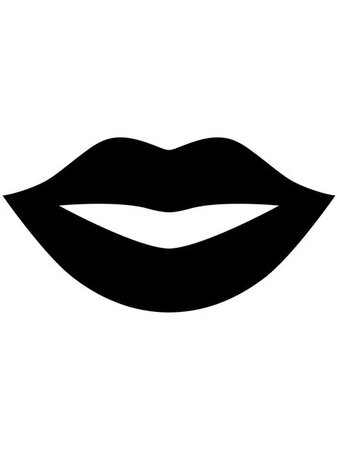 Lip Template Drawing, Lip Outline Drawing, Lips Template, Lip Stencil, Lip Outline, Shapes Drawing, Drawing Room Interior Design, Drawing Template, Outline Drawing