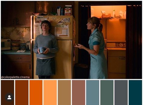 What new TV show is this ?  Its one of my fav new shows so far! #cinema #cinemacolorpallete #horror #comedy #filmmaking #cinematography🎥 Film Palette, Cinematography Reference, Warm Tone Colors, Film Study, Color In Film, Justin Brown, Movie Color Palette, Vintage Colour Palette, Cinema Colours