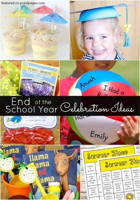 End of the School Year Activities. Need some fun ideas to celebrate the end of the school year in your preschool or kindergarten classroom? Check out these snack and treat ideas, gifts, keepsakes, and printables! - Pre-K Pages Graduation Celebration Ideas, Preschool Graduation Ideas, Graduation Activities, End Of The Year Celebration, Celebration Gifts, Pre K Pages, Pre K Graduation, Graduation Crafts, Preschool Graduation