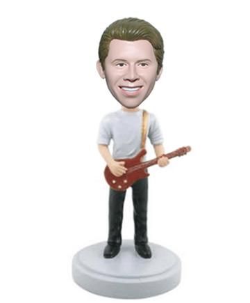 Bobbleheads Make Your Own Bobblehead, Custom Figurines, Guitar Playing, Guitar Lovers, Guitars For Sale, Personalized Football, Custom Football, Custom Guitar, Body Poses