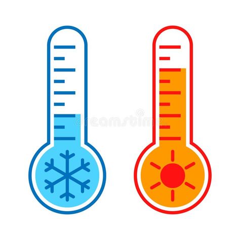 Thermometers with high and low temperatures graphic icons. Icons cold and hot te , #AD, #icons, #Icons, #cold, #graphic, #Thermometers #ad Cold Icon, Opposites For Kids, Weather Clipart, Hot Temperature, Graphic Icons, Weather Instruments, Science Fair Projects, Cold And Hot, Easy Learning