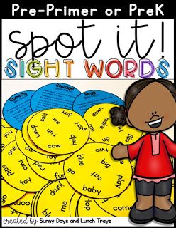 Spot It Sight Words, Red Word Activities, Easy Sight Word Games, Learning Games For 1st Graders, Fun Sight Word Games, Sight Word Games For Kindergarten, Free Sight Word Games, Dolch Sight Word Activities, Editable Sight Word Games