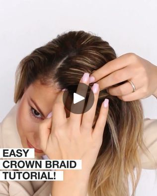 Crown braids are always a good idea! | Crown braids are always a good idea! | By Noemi EspinosaFacebook Braid Crown Hairstyles, Braid Around Head, Crown Braid Hairstyles, Crown Braid Tutorial, Braid Crown Tutorial, Crown Braids, Braid Crown, Braided Crown, Braided Crown Hairstyles