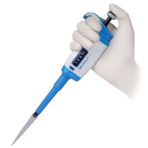 Amazon.com: MICROLIT - Single-Channel Pipettes with Adjustable Volume, Accurate and Calibrated Micropipette for 100-1000ul Liquid Capacity, Compatible with 1000ul Pipette Tips : Industrial & Scientific Pipettes, Free Delivery