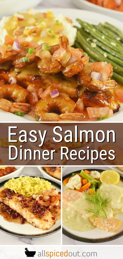 Easy Salmon Dinner Recipes and Ideas Lobster Appetizers, Salmon Meals, Salmon Dinner Ideas, Best Copycat Recipes, Salmon Dinners, Easy Salmon Dinner, Salmon Dinner Recipes, Seafood Menu, Seafood Restaurants