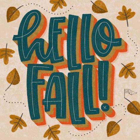 SHEdesignsKC on Instagram: "My favorite season has begun! And it feels like fall too!! Hoodies and cozy socks for the win today! Happy fall, y’all! 🍂 Color palette: @byhapppyal . . Prompt by: #wonderfallart #wonderfallart2022 - Autumn leaves Hosts: @natlundeen @anastasiawessex @carliannecreates @zuzu.draws.creates @mocculere @elenacomtestudio And #doodleadaysept by @ellolovey . #digitalartistsoninstagram #illustrationchallenge #letteringcommunity #femaleillustrator #kidlitart #kidlita Autumn Graphic Design, Fall Graphic Design, Fall Phrases, Fall Puns, Halloween Widget, Procreate App Tutorial, Iphone Images, September Wallpaper, Digital Lettering