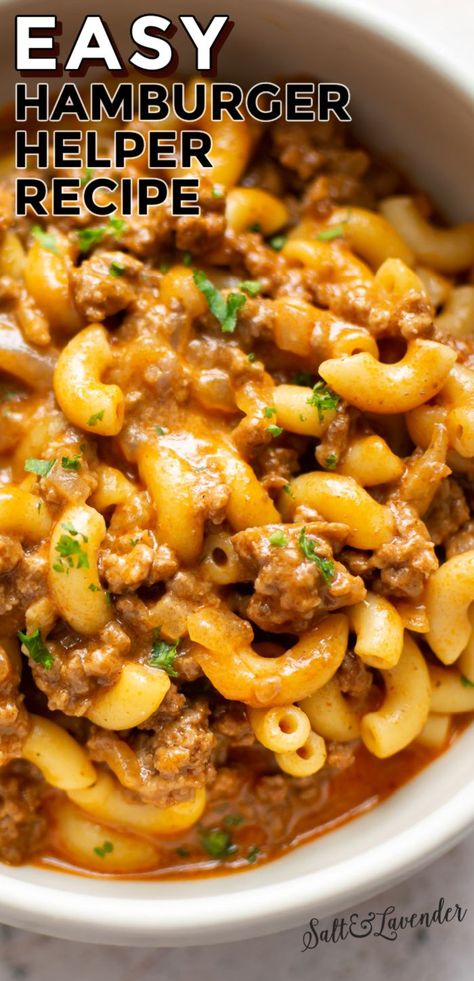 Hamburger Helper Recipe, Cheddar Sauce, Beef Macaroni, Hamburger Helper Recipes, Chicken Honey, Easy Hamburger, Homemade Hamburger, Homemade Hamburgers, Hamburger Helper