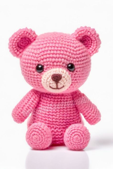 Crochet Teddy Free Pattern, Crochet Teddy Bear Pattern Free, Crochet Quilt Pattern, Teddy Bear Patterns Free, Crochet Valentine Patterns, Crochet Valentine, Bear Patterns Free, Crochet Ornament Patterns, Angel Bear