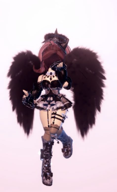 Dark Royal High Outfits, Gothic Outfit Royale High, Royal High Dark Fairy, Angel Outfit Royale High, Royal High Angel Outfit, Angel Royale High Outfit, Dark Fairy Outfit Royale High, Black Royale High Outfits, Dark Royale High Outfits