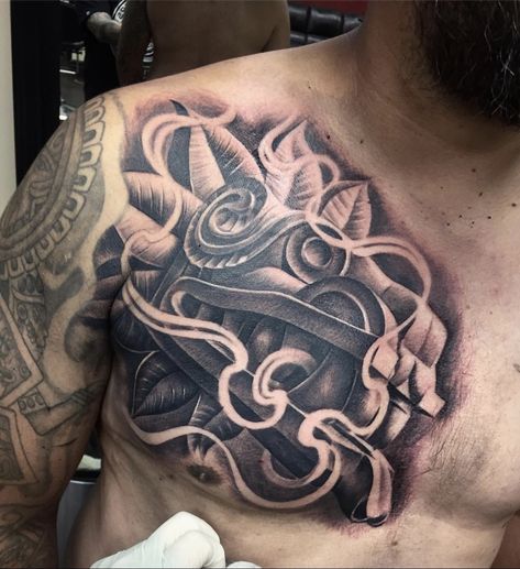 Aztec Tattoo Chest, Aztec Dragon Tattoo Mexican, Mexican Stomach Tattoos For Guys, Aztec Serpent Tattoo, Aztec Art Tattoo, Aztec Quetzalcoatl, Quetzalcoatl Art, Aztec Tattoo Mexican, Aztec Dragon