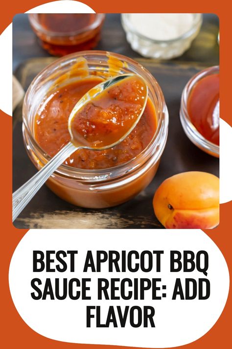 Apricot BBQ Sauce Recipe Apricot Bbq Sauce, Whiskey Bbq Sauce, Apricot Sauce, Bbq Sauce Recipe, Recipe Sweet, Apricot Jam, Bbq Recipes, New Flavour, Sauce Recipe