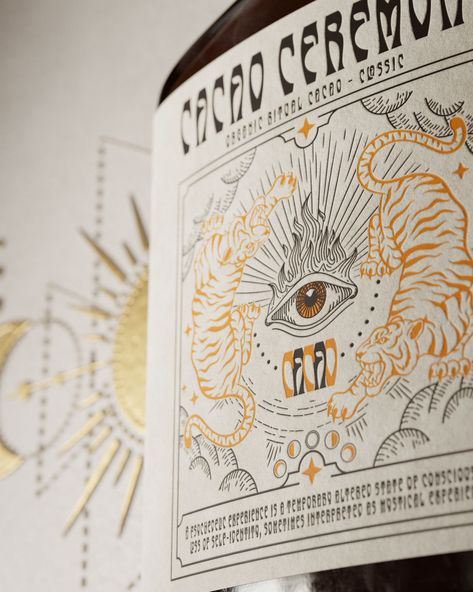 Conceptual Brand Cacao Ceremony Responds To The Urge Of Connection | Dieline - Design, Branding & Packaging Inspiration Cacao Ceremony, Concept Draw, Design Studio Logo, Ceremony Design, Power Animal, Brand Creation, Chocolate Brands, Graphic Design Packaging, Studio Logo