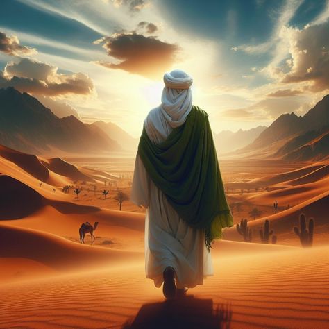 Islam Hd, Islamic Animation, Ali Islam, Cute Pictures To Draw, Hijrah Islam, Desert Sahara, Crop Pictures, Lakeside Cabin, Nabi Muhammad