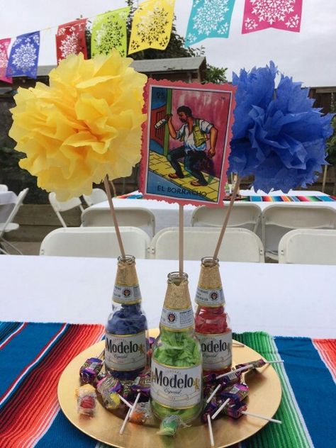 Mexican Fiesta Centerpieces Cheap Mexican Centerpieces, Mexican Party Decorations Table Centerpieces, Modelo Bottle Centerpieces, Mexican Theme Table Centerpieces, Mexican Theme Birthday Party Decorations Fiesta Centerpieces, Fiesta Centerpieces Mexican, Mexican Party Centerpiece, Mexican Centerpieces, Mexican Centerpiece Ideas