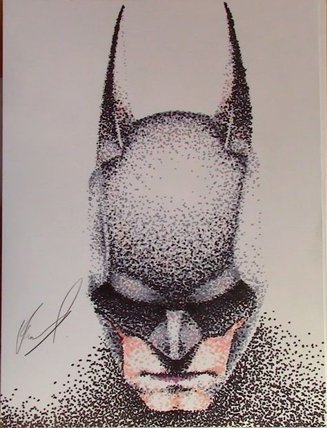 Tattoo Puntillismo, Pointalism Art, Earth Day Drawing, Dotted Drawings, Pen Art Work, Batman Tattoo, Stippling Art, Batman Arkham Knight, Black And White Art Drawing