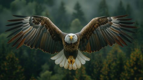 Birds Landscape, Eagle Soaring, Eagle In Flight, Eagle Wallpaper, Eagle Bird, Forest Background, Winter Mountain, Powerful Images, Autumn Forest