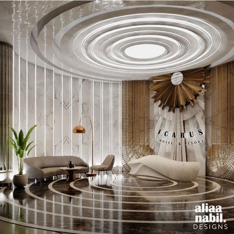 Neo Classic Reception Interior Design, Story Of Icarus, Hotel Reception Design, Greek Hotel, Resort Interior Design, Hotel Floor Plan, Hotel Lobby Design, Lobby Interior Design, Hotel Concept