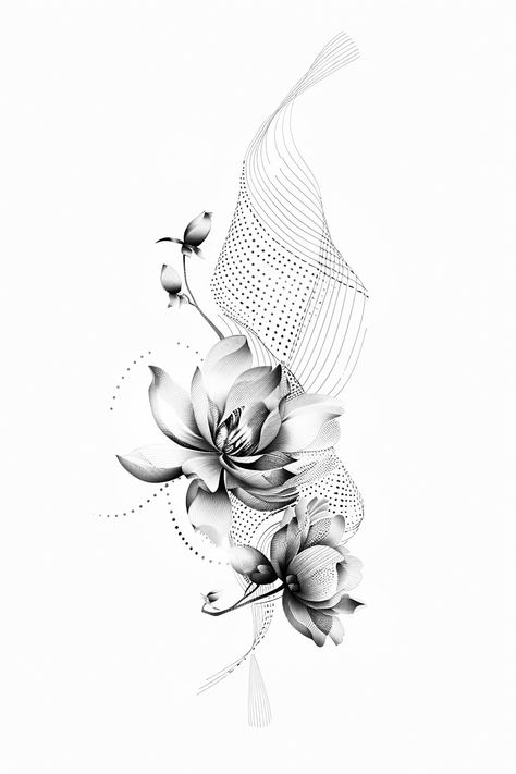 Abstract dotted china flower tattoo design 🌸✨ Intricate beauty in tiny lines tattoo art ❤️ #tattoo #tinylinestattoo #ink #blackink 💫 Let your skin bloom with this unique floral ink masterpiece! 🖤 #tattooart #floraldesign #inkedbeauty 🌟 Dive into the world of delicate details and stunning elegance! #tattooartist #artisticink 🌺 Embrace the art of finesse with every dot and line on your skin canvas! #inkedcanvas #expressyourself 💐✨ #AbstractTattoo #InkArt #FlowerTattoo 🔥 Dotted Flower Tattoo, Dot Flower Tattoo, Dot And Line, Winter Tattoo, Lines Tattoo, Women Tattoos, White Tattoo, Abstract Tattoo, Watercolor Splash