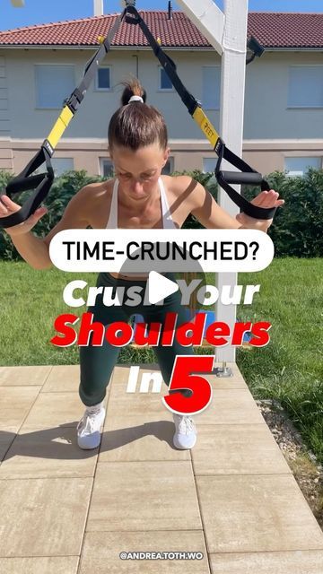 Trx At Home, Trx Workouts For Women, Trx Beginner, Trx Video, 5 Min Workout, Trx Pull Up Progression, Shoulder Workout Routine, Trx Installation At Home, Trx Training