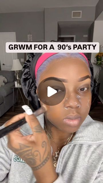 Las Vegas MakeupArtist on Instagram: "GRWM 90’s Party! (COMMENT BELOW) YAY OR NAY? 🗣️" 90s Party Makeup Looks, 90s Black Woman Makeup, 90s Eyeshadow Looks, 90s Party Makeup, 90’s Makeup Black Women, 90s Hip Hop Makeup, 90s Makeup Looks Black Women, 90s Fashion Black Women, 90’s Makeup