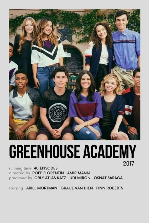 Poster Polaroid, Greenhouse Academy, Minimalist Poster, Green