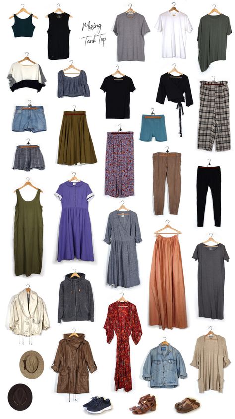 Slow Fashion Capsule Wardrobe, Project 333 Summer, Summer Capsule Wardrobe 2022, Wardrobe Video, Green Closet, Capsule Wardrobe 2022, Huge Home, Black Wrap Top, Green Linen Dress