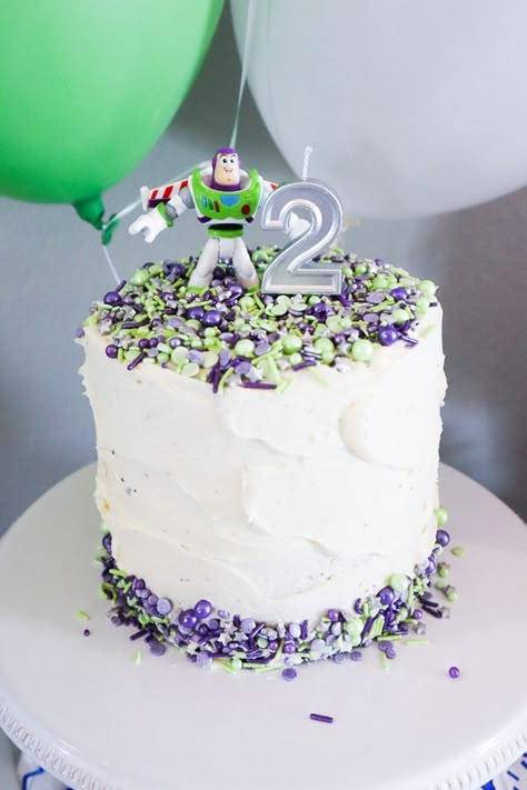 Buzz lightyear birthday cake | Buzz lightyear birthday, Buzz lightyear birthday party, 2nd birthday party for boys Buzz Light Year Sheet Cake, Buzz Lighter Cake, Buzz Lightyear Dessert, Two Year Old Buzz Lightyear Party, Buzz Lightyear Smash Cake, Simple Buzz Lightyear Cake, Buzz Lightyear Cake Pops, Buzz Birthday Party Ideas, Buzz Cake Lightyear