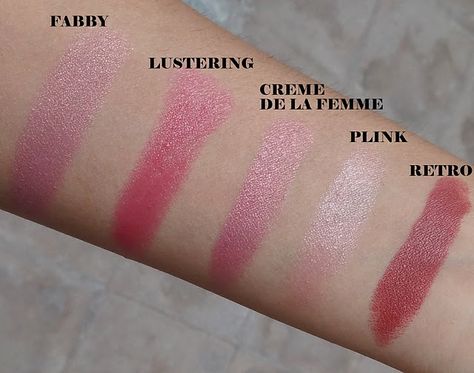 mac_lipstick_swatches Mac Fabby Lipstyick Swatch Mac Lustering Lipstick Swatch Mac Creme De La Femme Lipstick Swatch Mac Plink Mac Retro Lipstick Mac Lipstick Swatches, Mac Lipsticks, Lipstick Stain, Creme Lipstick, Lipstick Swatches, Makeup To Buy, Mac Makeup, Cosmetic Skin Care, Mac Lipstick