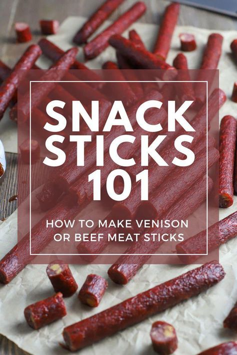 #SteakhouseFavoritesatHome Homemade Beef Sticks How To Make, Deer Meat Snack Sticks, Homemade Slim Jims, Processing Elk Meat, Elk Snack Sticks, Homemade Beef Sticks, Snack Sticks Smoked, Diy Beef Sticks, Homemade Meat Sticks