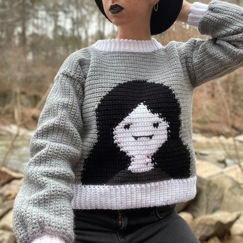 Cute Fall Outfits Black Women, Adventure Time Crochet, Witchy Crochet, Dark Crochet, Fall Outfits Black Women, Crochet Sweater Design, Crazy Crochet, Christmas Crochet Patterns Free, Crochet Graph