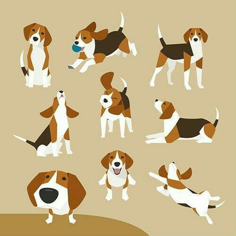 Beagle Tattoo, Beagle Art, Cute Beagles, Dog Cartoon, 강아지 그림, Beagle Puppy, Beagle Dog, Dog Illustration, Dog Paintings