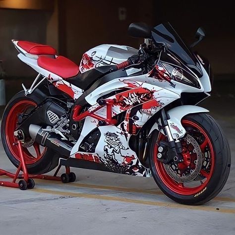 Ninja Bike, Pink Motorcycle, Motocross Love, Image Moto, Red Motorcycle, Motorcross Bike, Custom Street Bikes, Custom Sport Bikes, Dream Bike