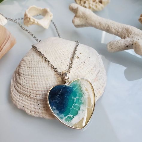 See this amazing 😍 ocean 💙✨ heart . 💣 Re-post, original by @naiadartstudio 👉 Buy Ultimate Epoxy @craft.resin to create similar projects 🚀 Use #craftresin to be featured on our feed!⁠ Project featured in this post may, or may not have been created using Craft Resin. . #epoxypour #resincoasters #alcoholink #alcoholinks #artresin #epoxycoasters #epoxyresin #fineart #fluidart #art #creative #like #comment #share #epoxyart #ornaments #pendant Craft Resin, Ocean Heart, Ocean Jewelry, Ocean Scenes, Mini Donuts, Diy Resin Art, Diy Creative Crafts, Like Comment Share, Ocean Art